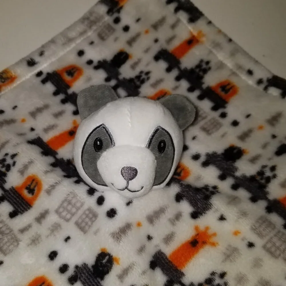 Manhattan Toy Panda Bear Lovey Plush Stuffed Baby Toy Orange Giraffe SOFT Fleece